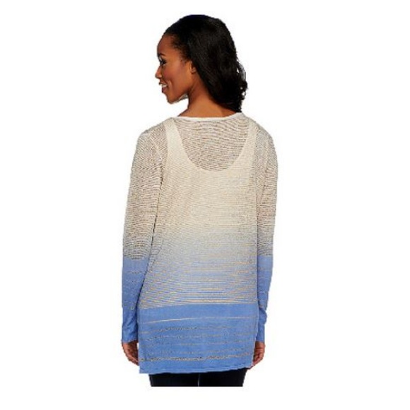 Attitudes by Renee~Dip Dye Cardigan Sweater~P067 - Picture 2 of 5